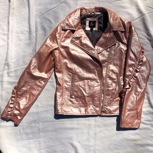 art class Faux Leather Jacket